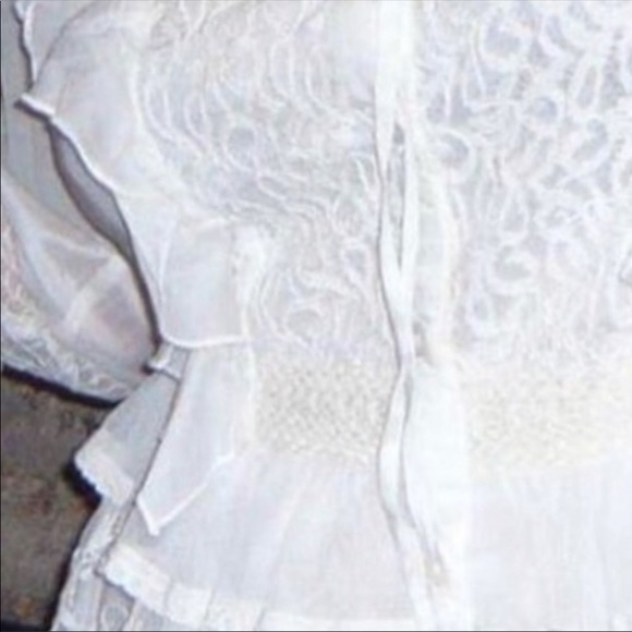 French Connection Loviest Light White Top Small - Picture 7 of 16